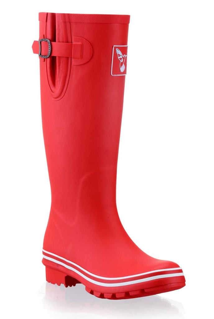 Evercreatures Plain Red Tall Wellies – Rainmac by Evercreatures
