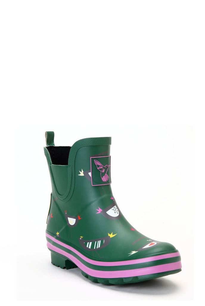 Evercreatures Women's Meadow Ankle Rain Boots - All Black UK Sizing, Comfortable Garden Wellies